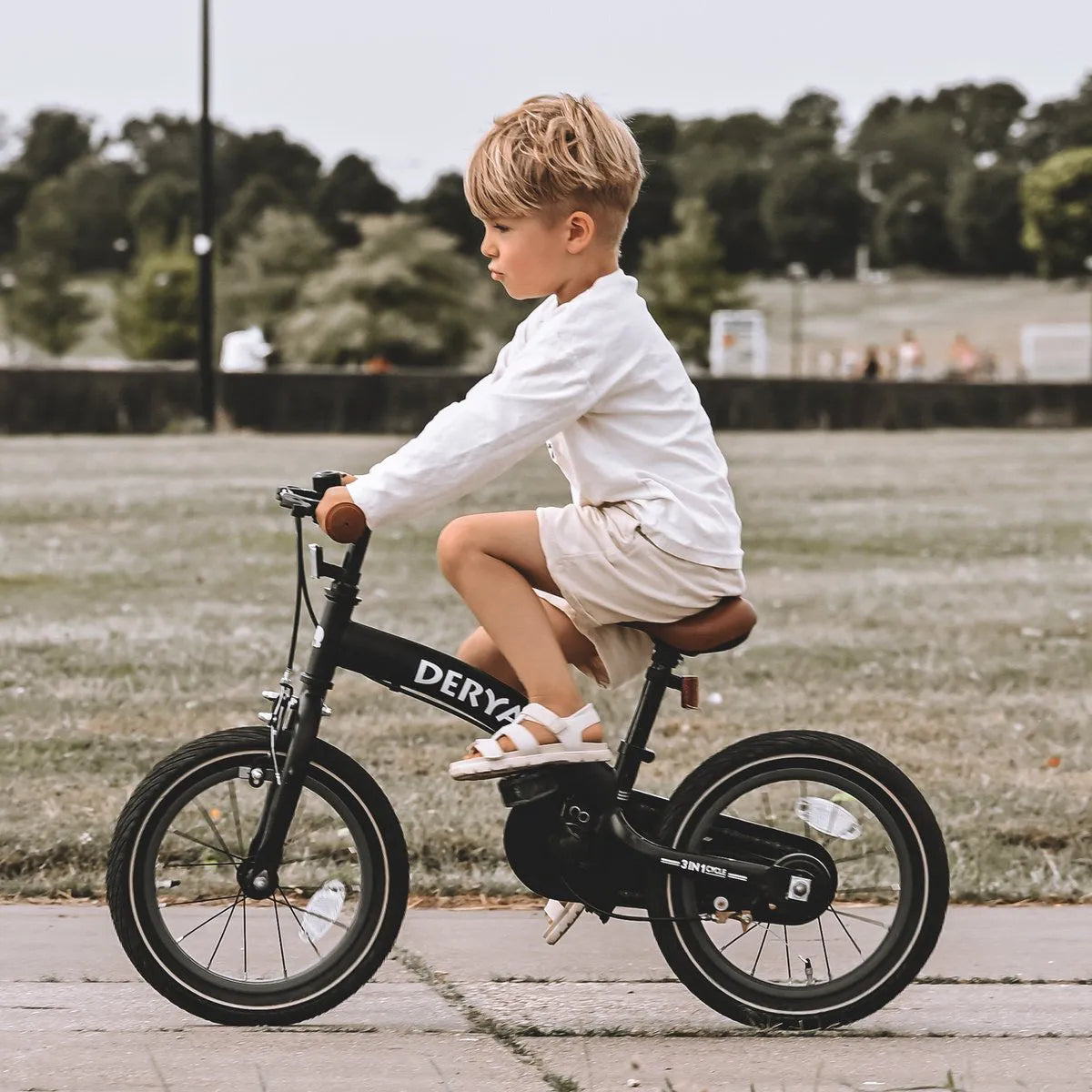 Vélo enfant de luxe 12 pouces - 3 en 1 - vélo de marche Rose