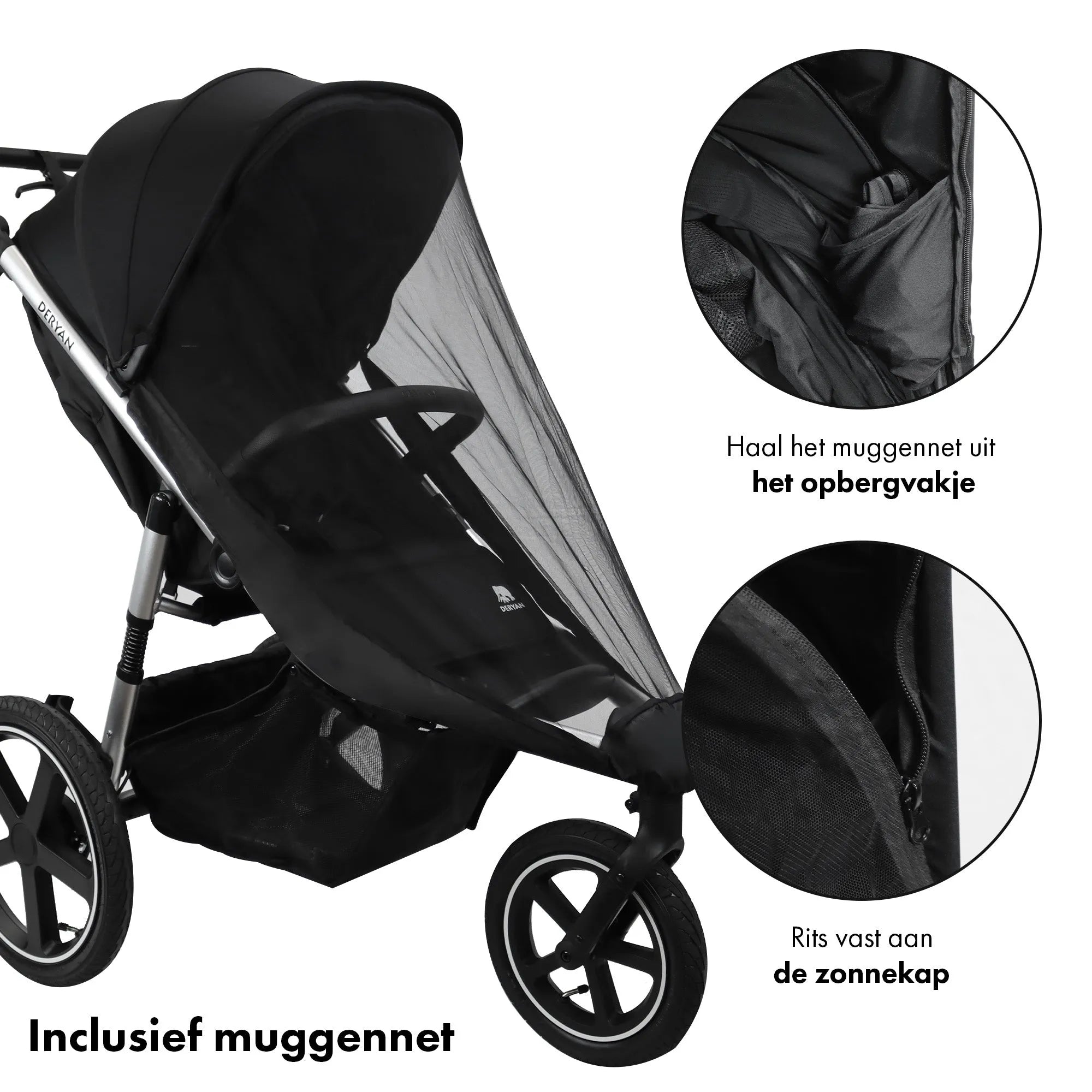 Bolt Hardrunning Pram Frame Black Aluminium Frame