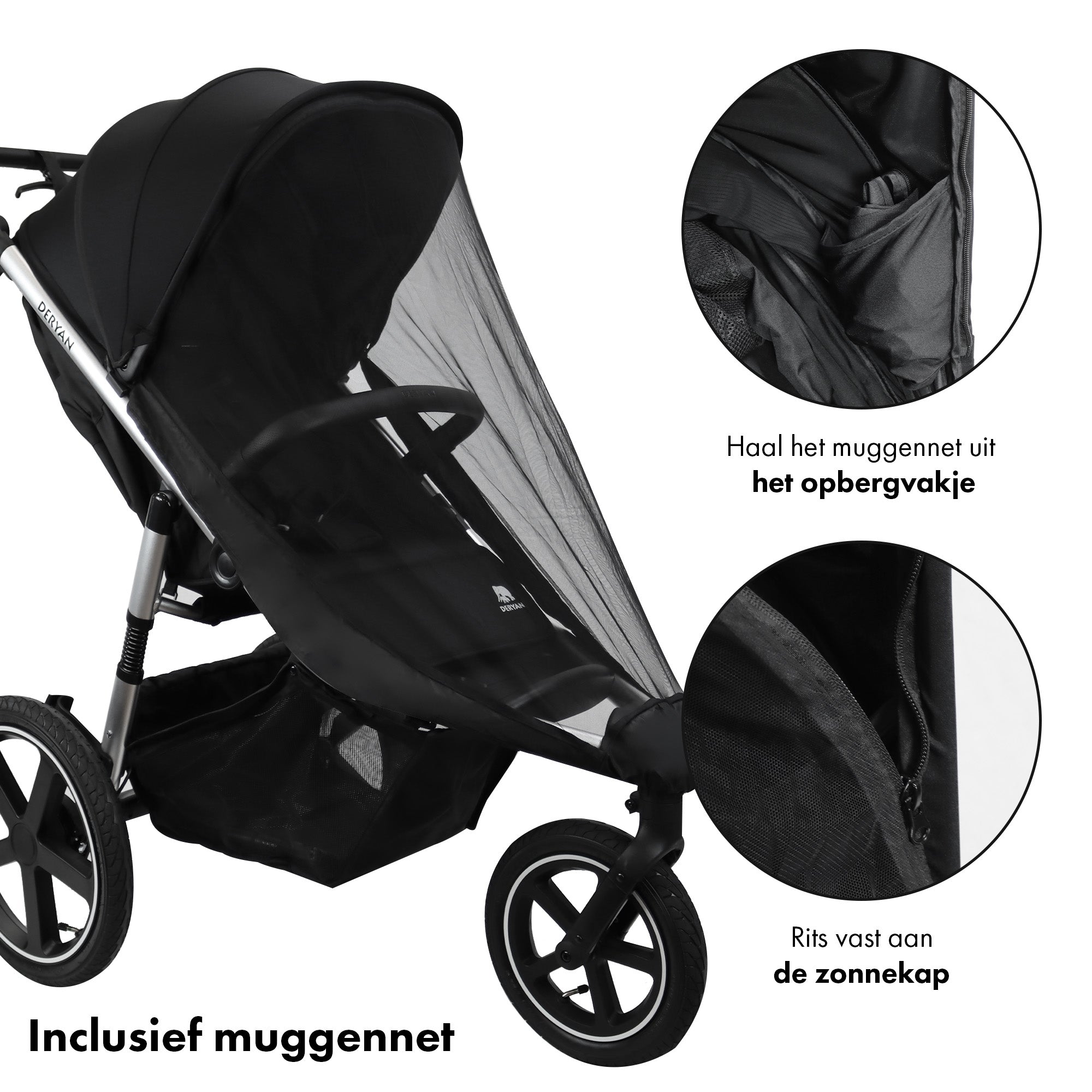 Bolt Hard Running Pram Noir