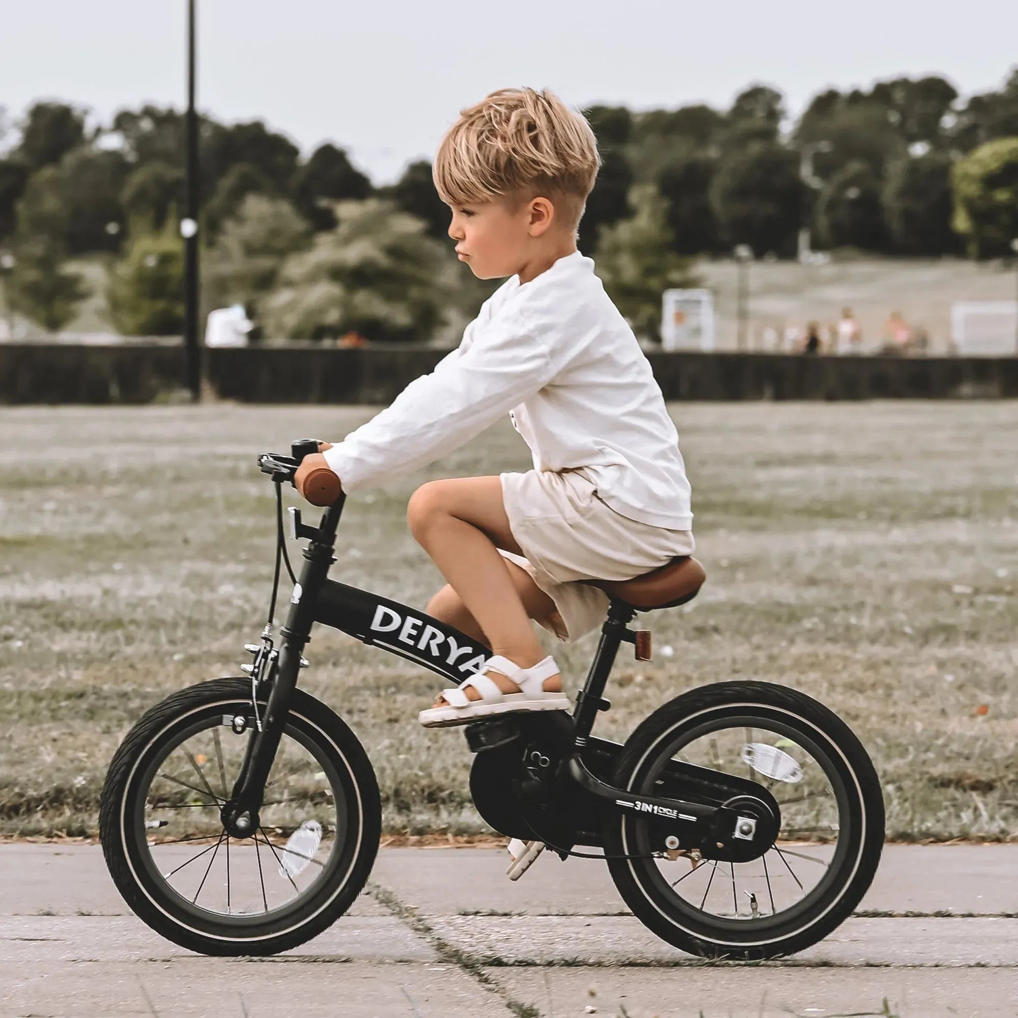 Vélo de luxe pour enfants 14 pouces - 3 en 1 - vélo d'équilibre