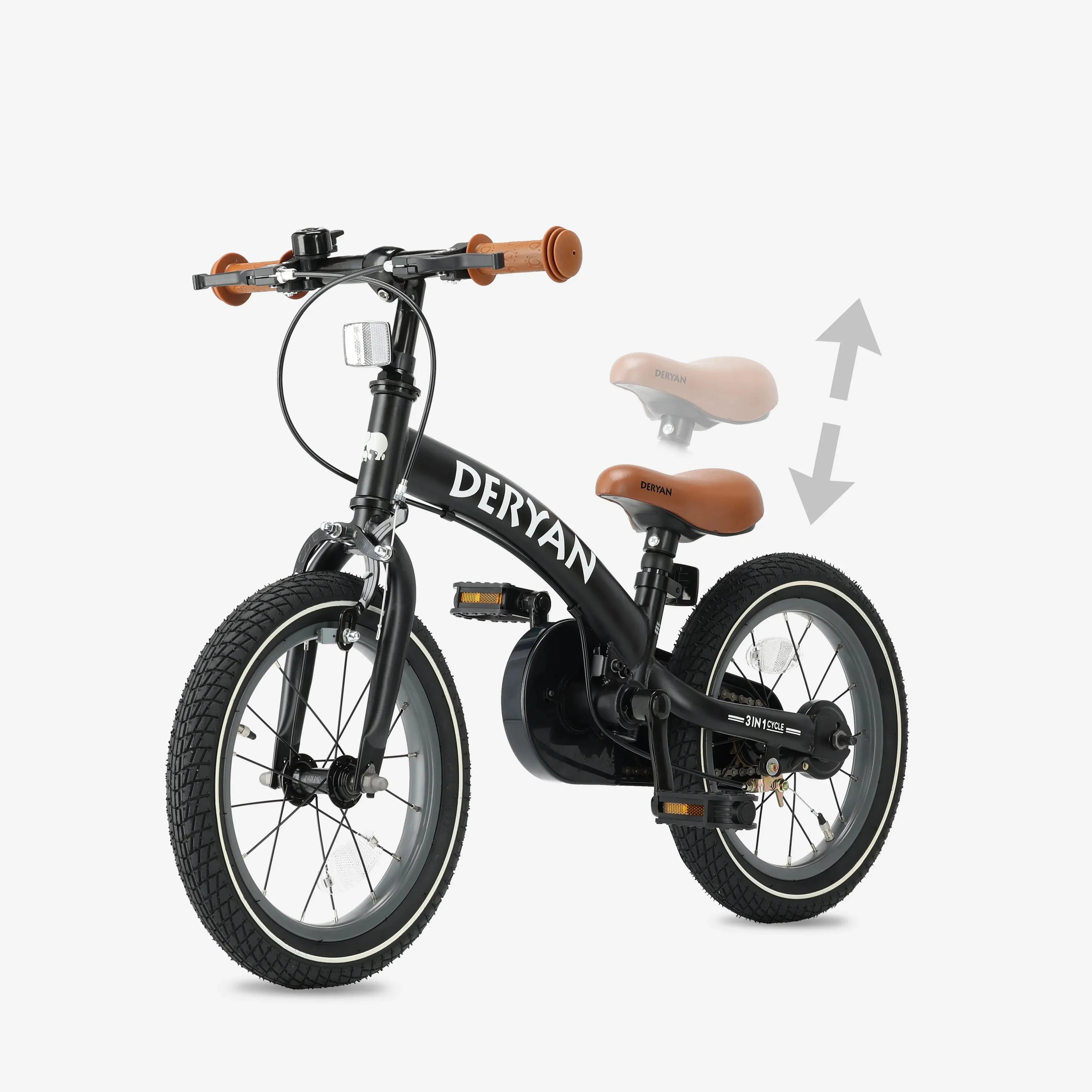 Vélo de luxe pour enfants 14 pouces - 3 en 1 - vélo d'équilibre