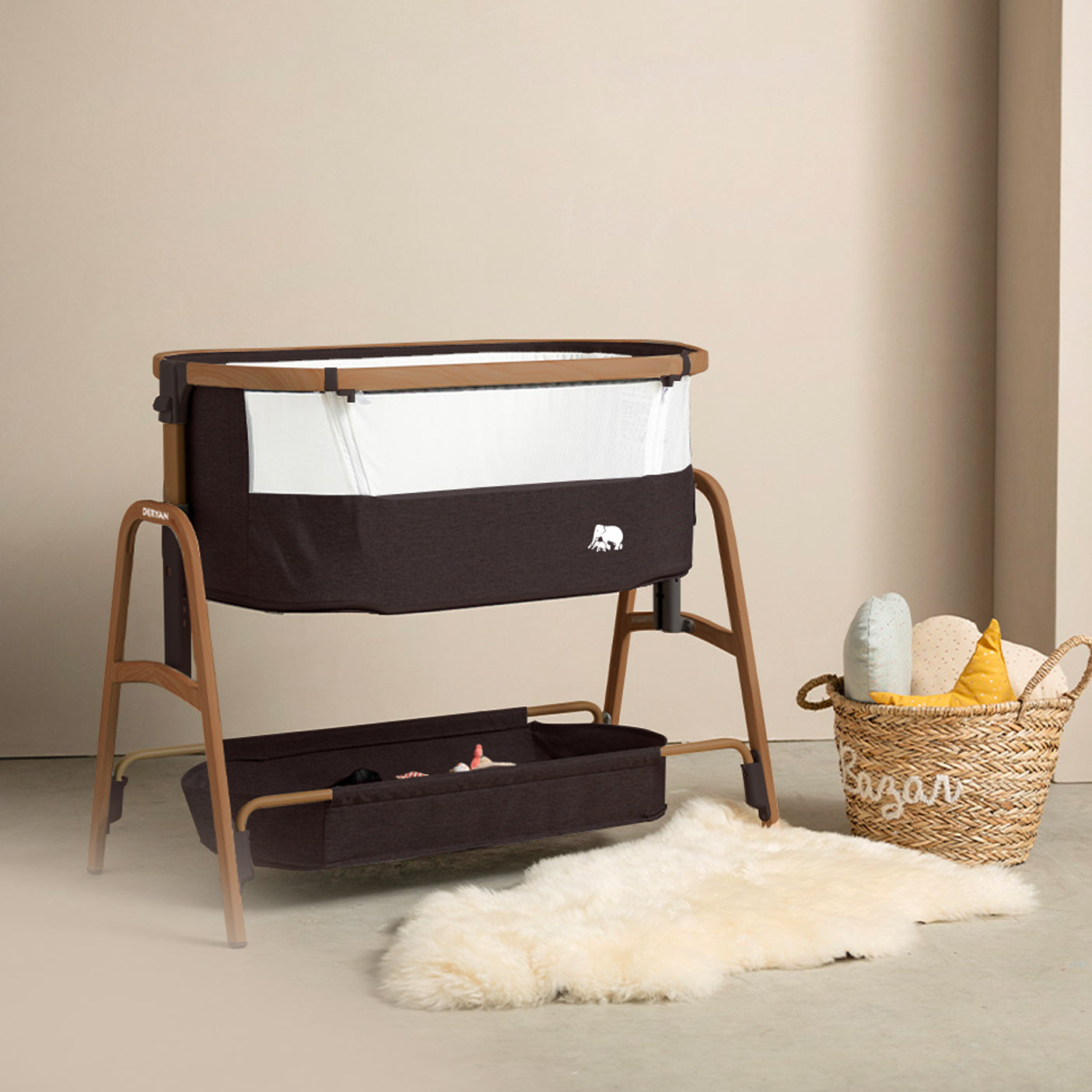 Drømmende Co-Sleeper Sort